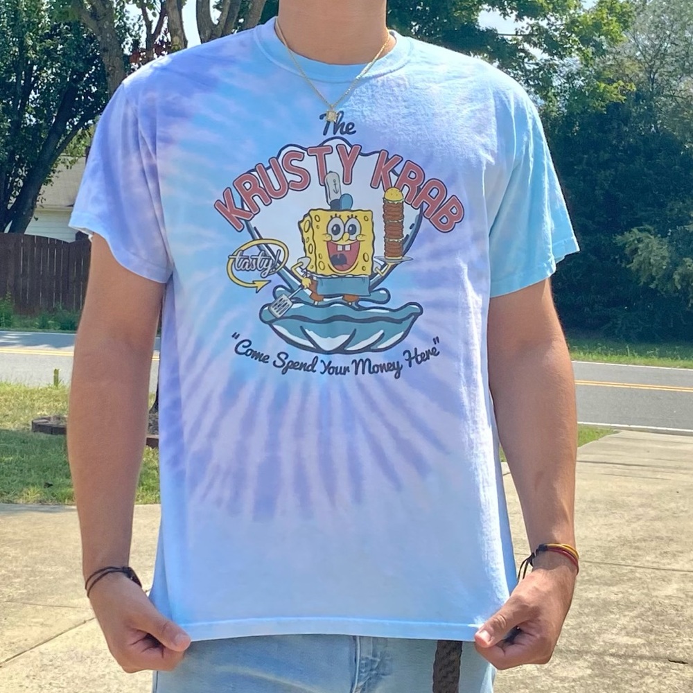 Men’s Vintage Style Graphic T Shirt Spongebob